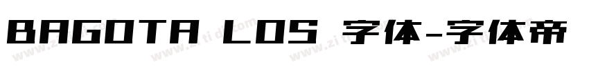 BAGOTA LOS 字体字体转换